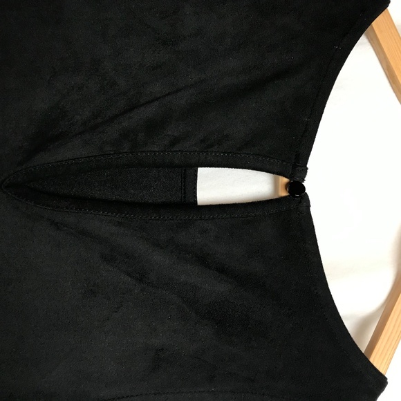 SOLD - Dex - Faux Suede Fringe Bottom Dress - Picture 6 of 10